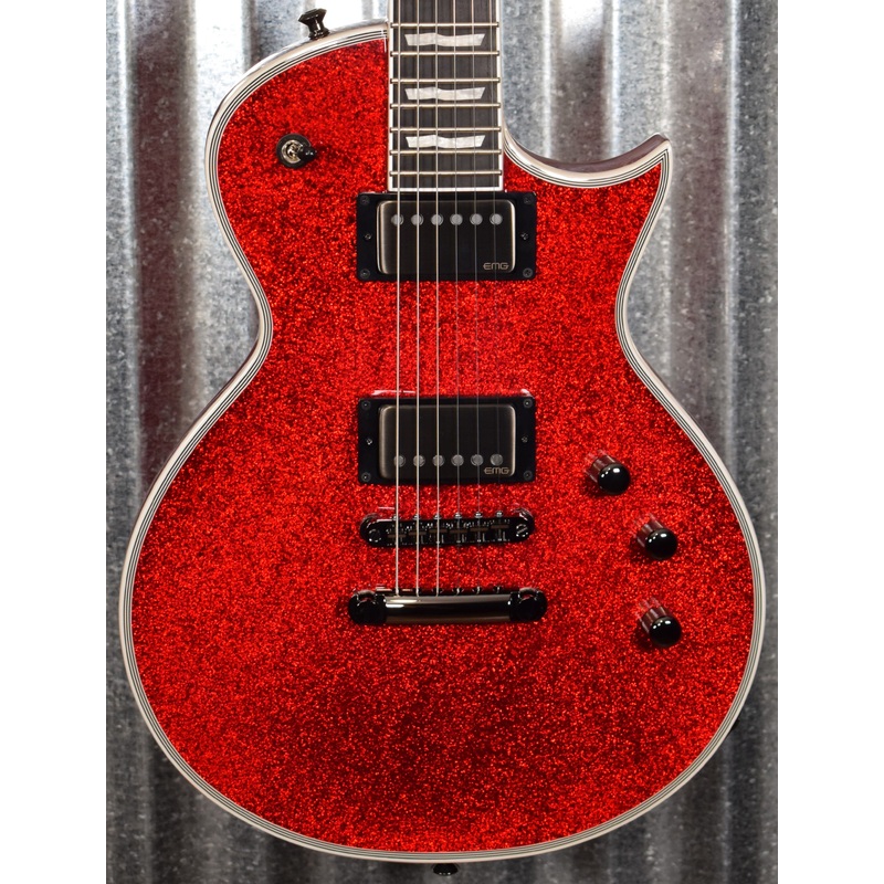 esp-e-ii-eclipse-db-red-sparkle-emg-guitar-case-eiiecdbrsp-japan-es0300203 ESP E-II Eclipse DB Red Sparkle EMG Guitar & Case EIIECDBRSP Japan #ES0300203