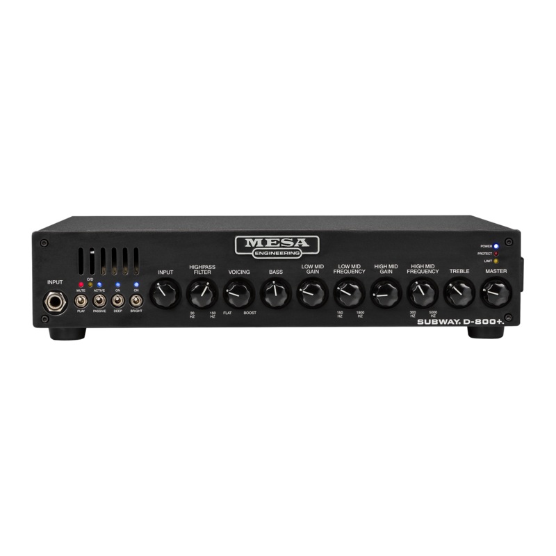 mesa-boogie-subway-d-800-bass-amp-metal-head-black Mesa/Boogie Subway D-800+ Bass Amp (Metal Head), Black