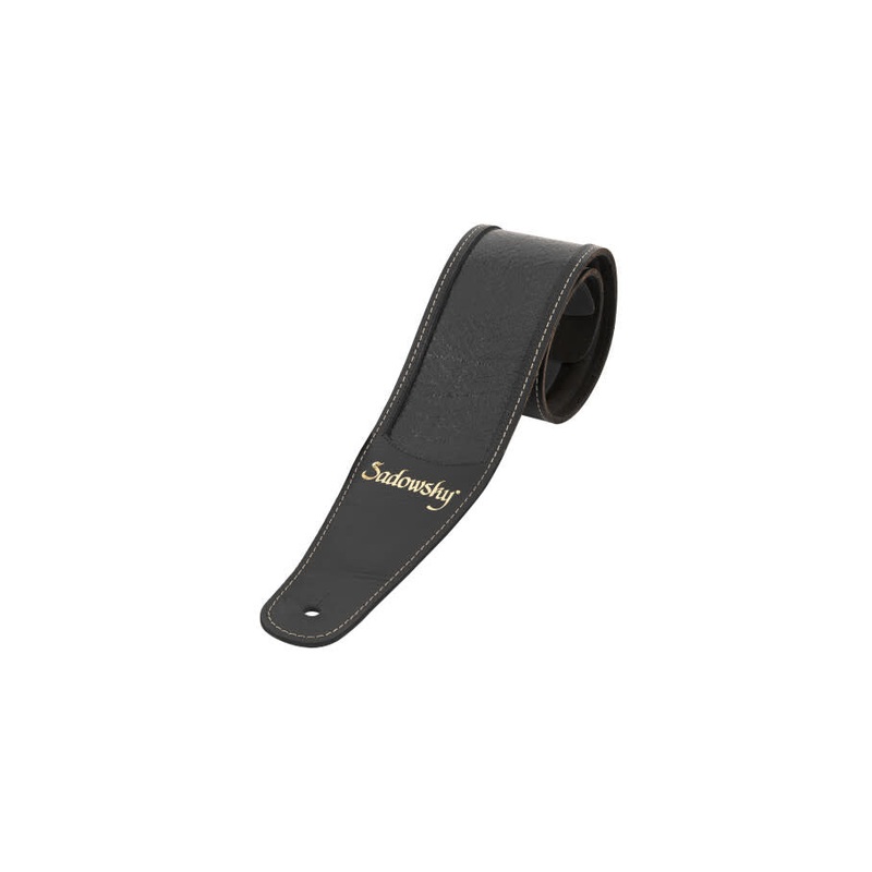 sadowsky-masterbuilt-genuine-leather-bass-strap-black Sadowsky MasterBuilt Genuine Leather Bass Strap Black