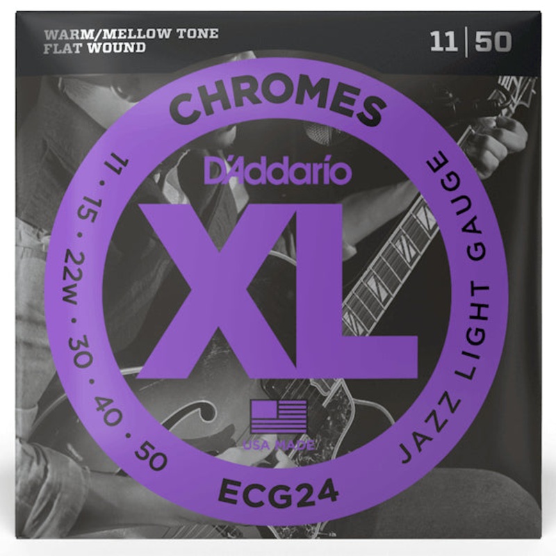 d-addario-chromes-flat-wound-electric-guitar-strings-ecg24-light-11-50-gauge-1-pack D'Addario - Chromes - Flat Wound - Electric Guitar Strings - ECG24 - Light - 11-50 Gauge (1 Pack)