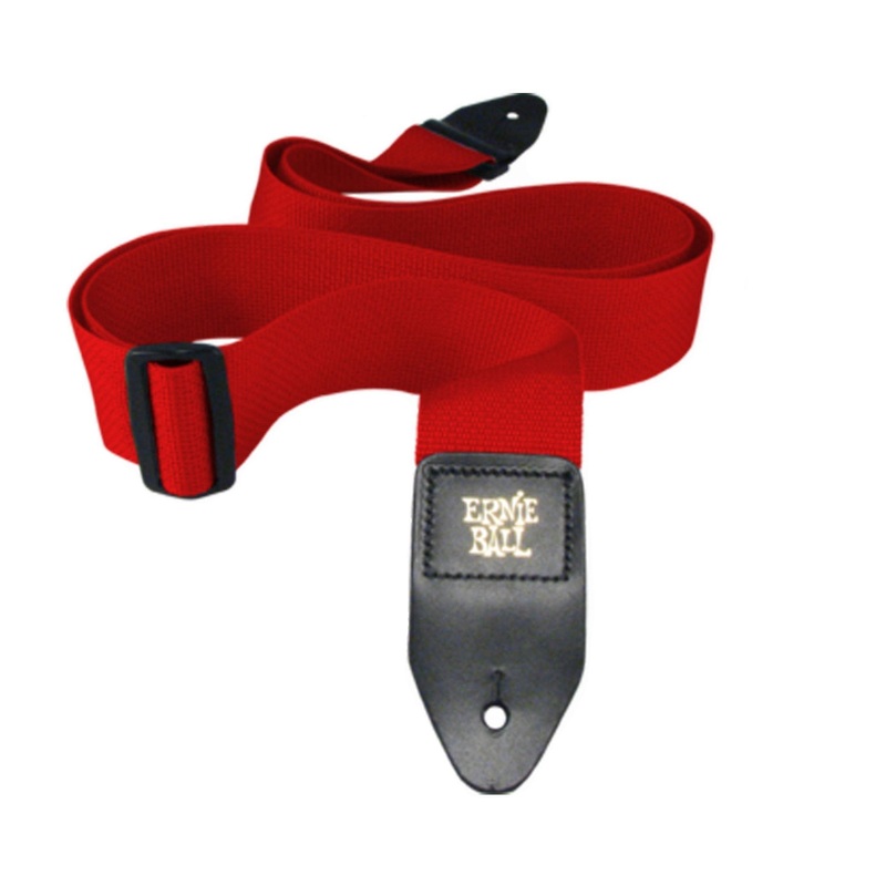ernie-ball-poly-pro-2-guitar-or-bass-strap-in-red Ernie Ball Poly Pro 2" Guitar Or Bass Strap In Red