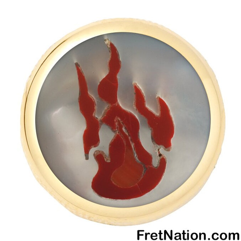 framus-warwick-potentiometer-dome-knob-flame-inlay-gold-sp-30416-gd-flame Framus & Warwick - Potentiometer Dome Knob, Flame, Inlay - Gold - SP 30416 GD FLAME