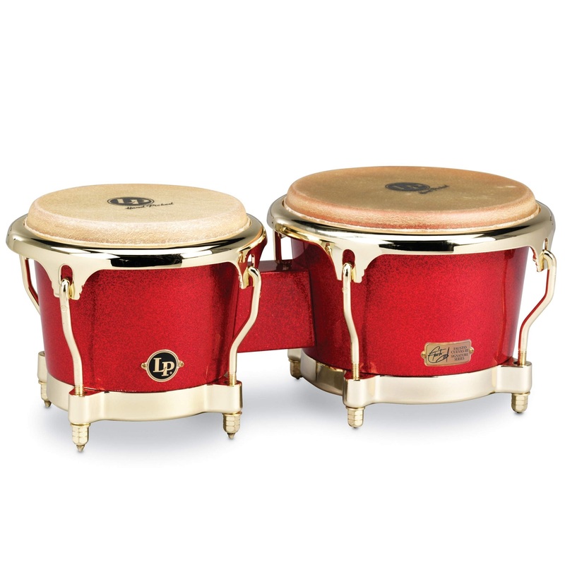 lp-galaxy-series-fiberglass-fausto-cuevas-iii-signature-bongos-arena-red-with-gold-hardware-lp794v-arg LP Galaxy Series Fiberglass Fausto Cuevas III Signature Bongos, Arena Red with Gold Hardware (LP794V-ARG)