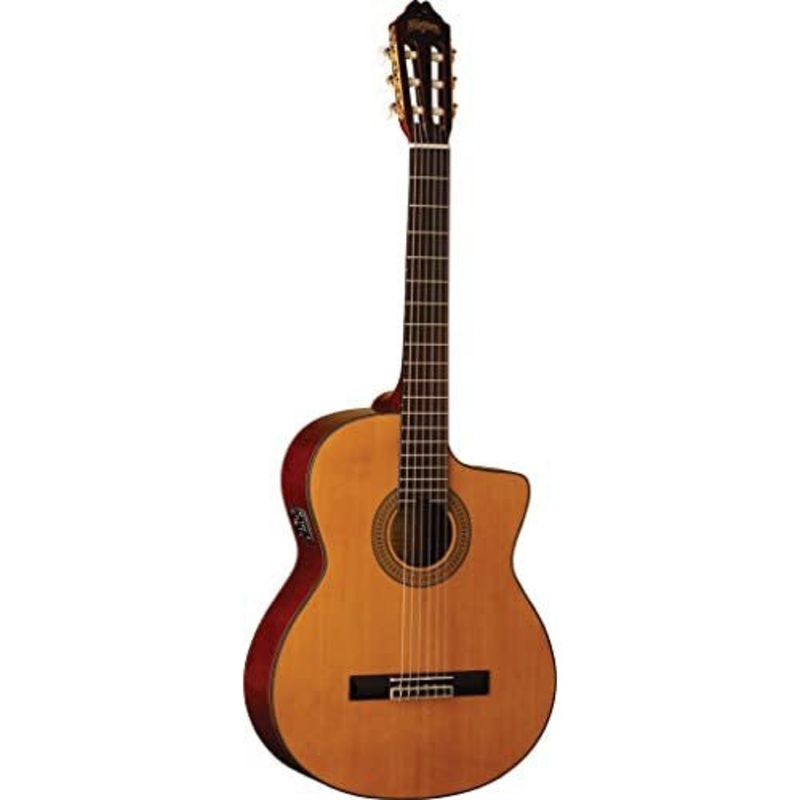 washburn-classical-cutaway-acoustic-guitar-natural-c64sce-a-u Washburn Classical Cutaway Acoustic Guitar, Natural (C64SCE-A-U)