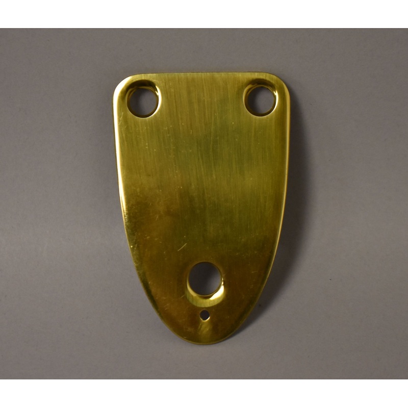 1980s-schecter-usa-neck-plate-3-bolt-brass-nos 1980s Schecter USA / Neck Plate 3-Bolt Brass NOS