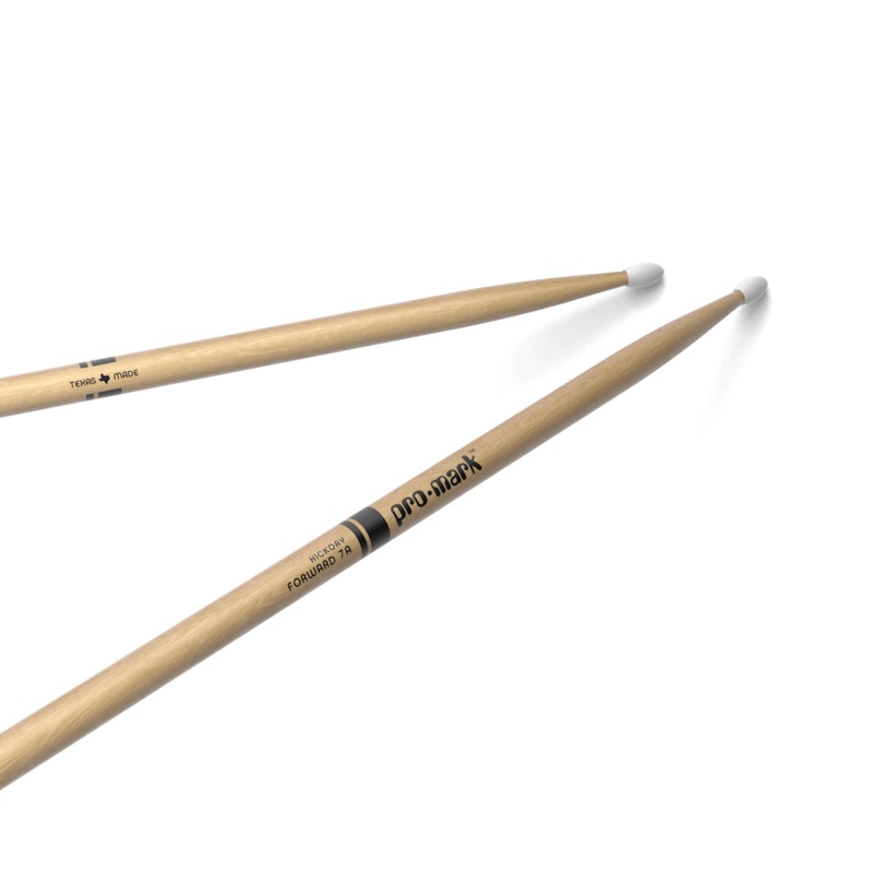 classic-forward-7a-hickory-drumstick-oval-nylon-tip Classic Forward 7A Hickory Drumstick, Oval Nylon Tip
