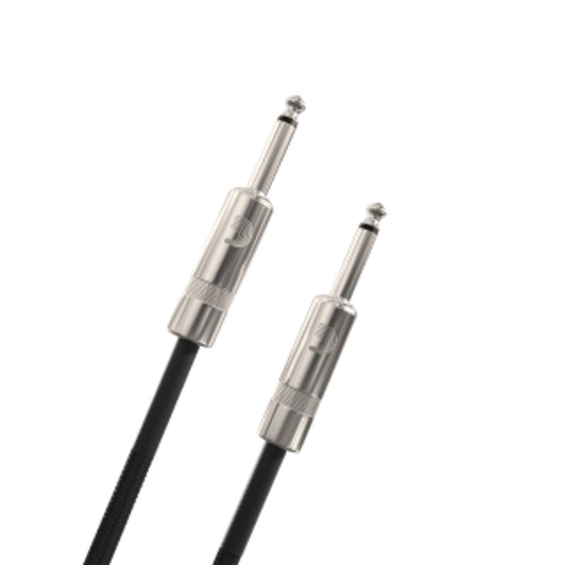 d-addario-custom-series-braided-instrument-cable-20-black-pw-bg-20bk D'Addario Custom Series Braided Instrument Cable 20' Black - PW-BG-20BK