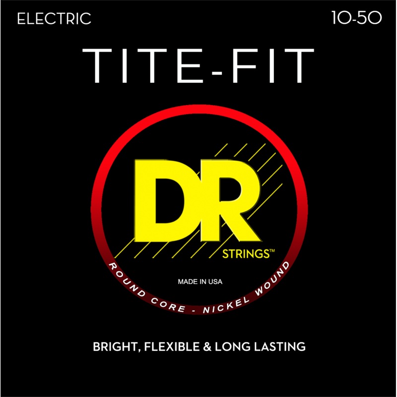 dr-tite-fit-nickel-plated-steel-electric-guitar-string-set-10-50-medium-heavy-mh-10 DR TITE-FIT Nickel Plated Steel Electric Guitar String Set - 10-50 Medium-Heavy MH-10