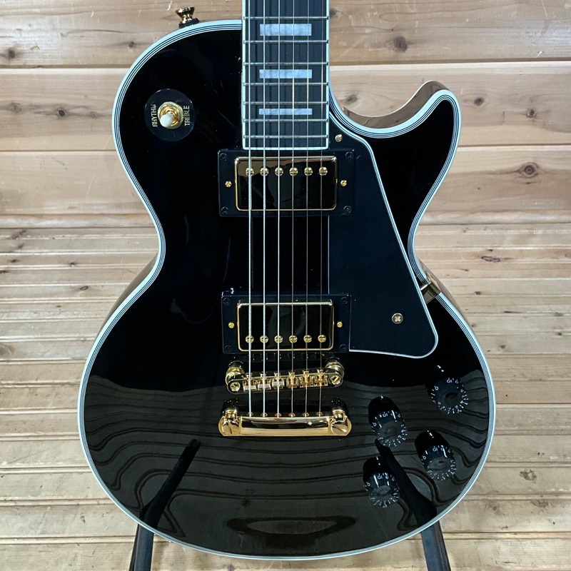 epiphone-les-paul-custom-electric-guitar-ebony Epiphone Les Paul Custom Electric Guitar - Ebony