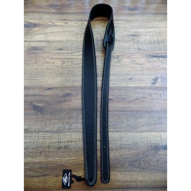lm-products-club-bk-leather-double-stiched-electric-guitar-strap-in-black LM Products CLUB BK Leather Double Stiched Electric Guitar Strap in Black