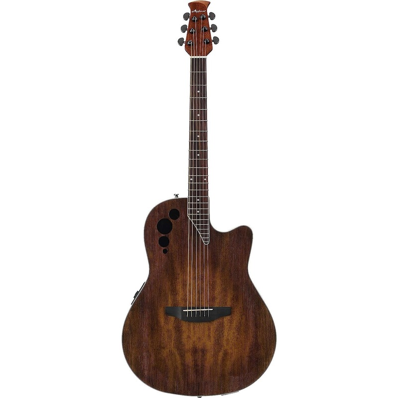 ovation-applause-6-string-acoustic-electric-guitar-right-vintage-varnish-mid-depth-ae44ii-vv-black Ovation Applause 6 String Acoustic-Electric Guitar, Right, Vintage Varnish, Mid-Depth (AE44II-VV) Black