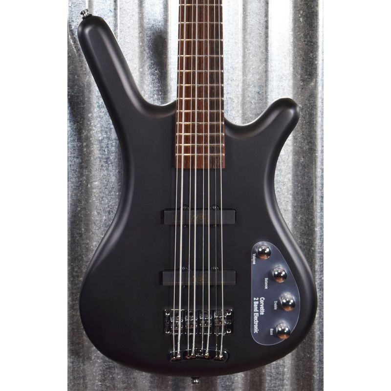 warwick-rockbass-corvette-basic-satin-nirvana-black-active-8-string-bass-bag-6420 Warwick Rockbass Corvette Basic Satin Nirvana Black Active 8 String Bass & Bag #6420