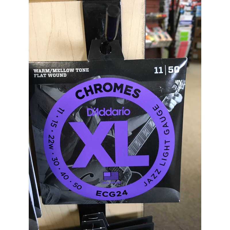 d-addario-ecg24-xl-chromes-flatwound-electric-guitar-strings-jazz-light-gauge-standard D'Addario ECG24 XL Chromes Flatwound Electric Guitar Strings, Jazz Light Gauge Standard