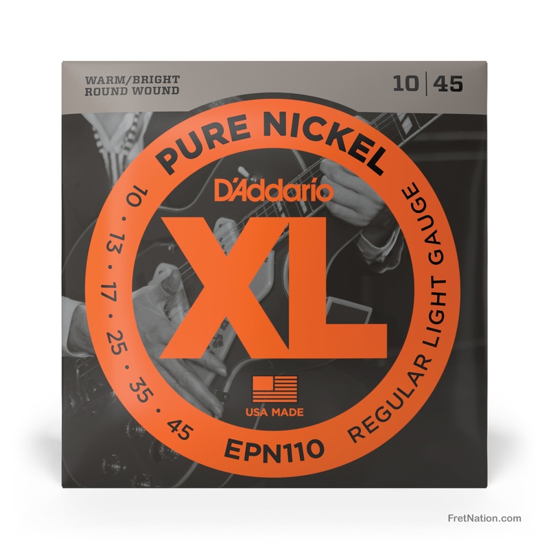 d-addario-xl-pure-nickel-guitar-string-set-6-string-10-45-light-epn110 D'Addario XL Pure Nickel Guitar String Set - 6-String 10-45 Light EPN110