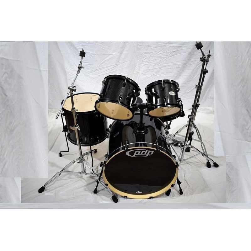 dw-pacific-drums-mainstage-black-metallic-5-piece-drum-kit-stands-throne DW Pacific Drums Mainstage Black Metallic 5 Piece Drum Kit & Stands & Throne
