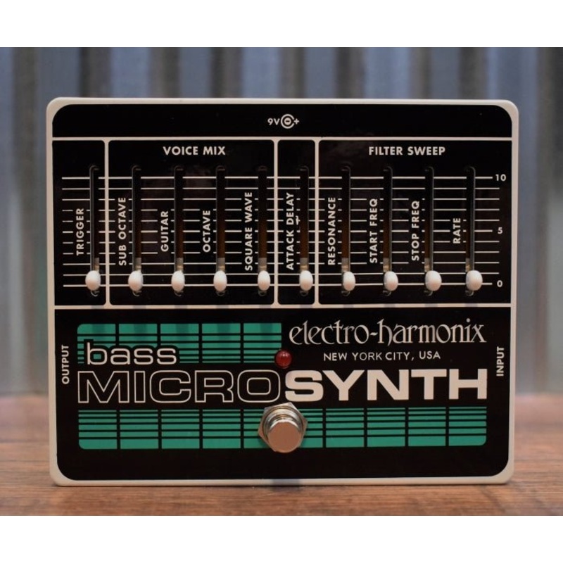 electro-harmonix-ehx-bass-micro-synth-guitar-effect-pedal-demo Electro-Harmonix EHX Bass Micro Synth Guitar Effect Pedal Demo