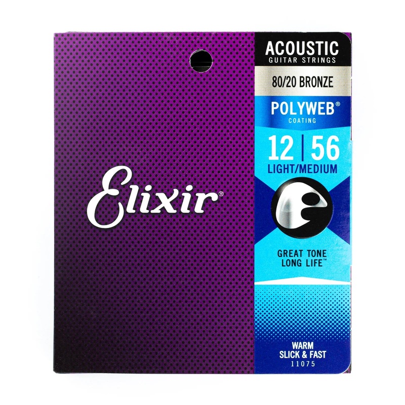 elixir-80-20-bronze-acoustic-guitar-strings-light-medium-12-56 Elixir 80/20 Bronze Acoustic Guitar Strings Light-Medium / 12-56