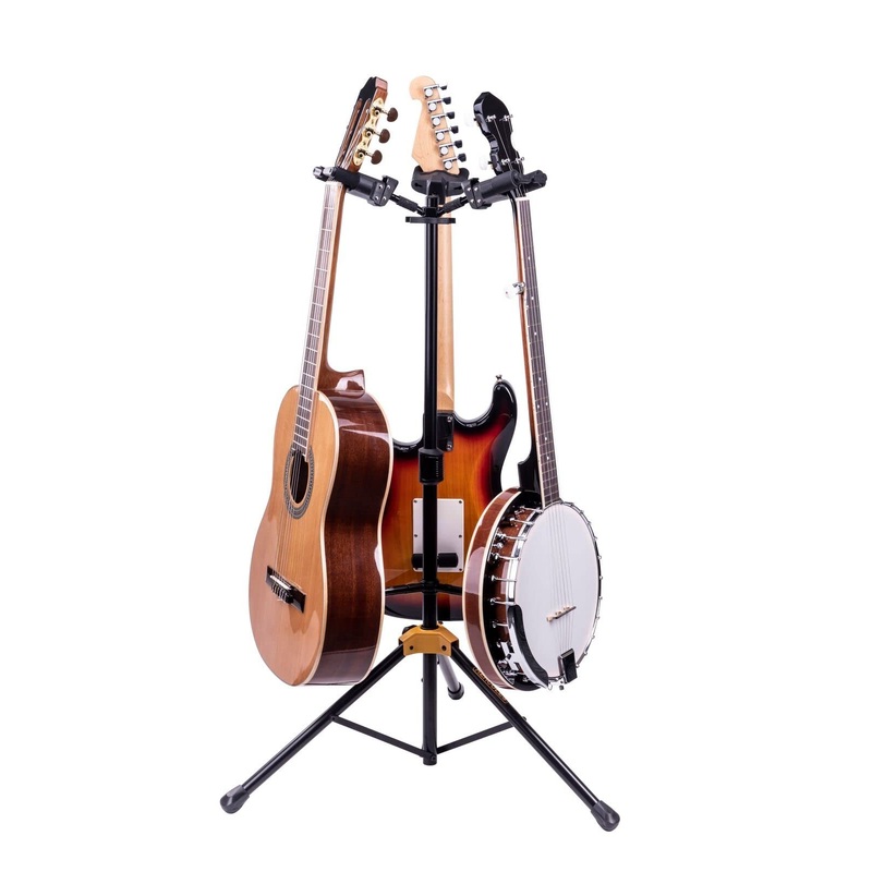 hercules-gs432bplus-auto-grip-triple-guitar-stand Hercules GS432BPLUS Auto Grip Triple Guitar Stand
