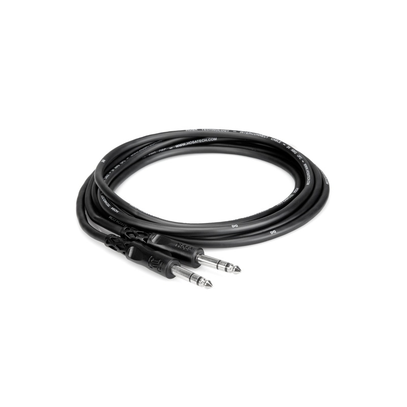 hosa-3-balanced-interconnect-1-4-trs-to-same Hosa 3' Balanced Interconnect 1/4" TRS to Same