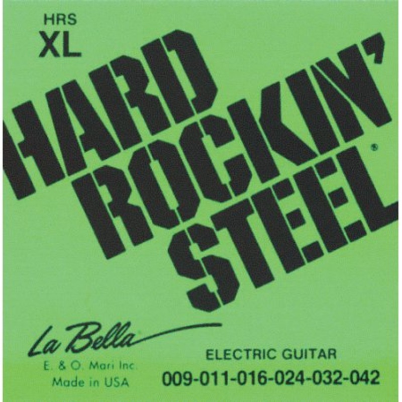 la-bella-hrs-xl-hard-rockin-steel-electric-guitar-strings-extra-light-9-42 La Bella HRS-XL Hard Rockin' Steel Electric Guitar Strings, Extra Light 9-42