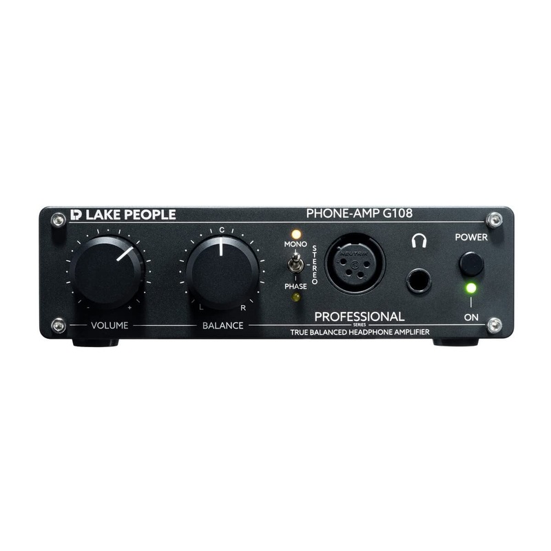 lake-people-stereo-headphone-amp-with-balanced-input-and-2-outputs-xlr-lp-g108-u Lake People Stereo Headphone Amp with Balanced Input and 2 Outputs - XLR (LP-G108-U)