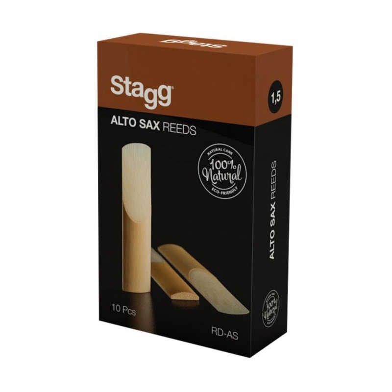 stagg-alto-saxophone-reeds-strength-2-5-box-of-10-sku-rd-as-2-5 Stagg Alto Saxophone Reeds Strength 2.5, Box of 10 (SKU: RD-AS 2.5)