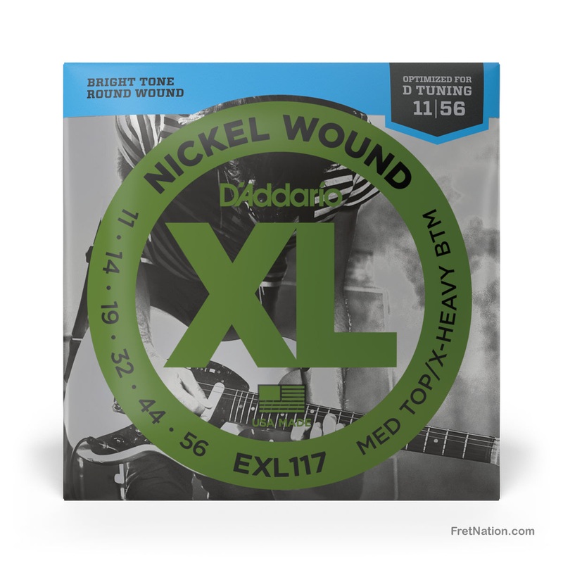 d-addario-xl-nickel-electric-guitar-string-set-6-string-11-56-medium-extra-heavy-exl117 D'Addario XL Nickel Electric Guitar String Set - 6-String 11-56 Medium Extra Heavy EXL117