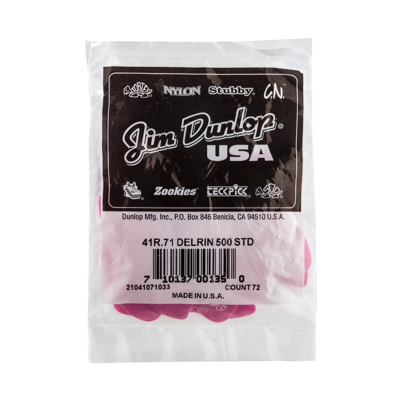 dunlop-delrin-500-71mm-guitar-pick-refill-bag-72-pack-41r071 DUNLOP DELRIN 500 .71mm GUITAR PICK REFILL BAG 72-PACK - 41R071