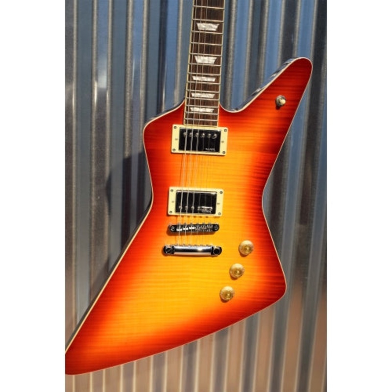 hamer-guitars-standard-flame-top-cherry-sunburst-electric-guitar-gig-bag-2301 Hamer Guitars Standard Flame Top Cherry Sunburst Electric Guitar & Gig Bag #2301
