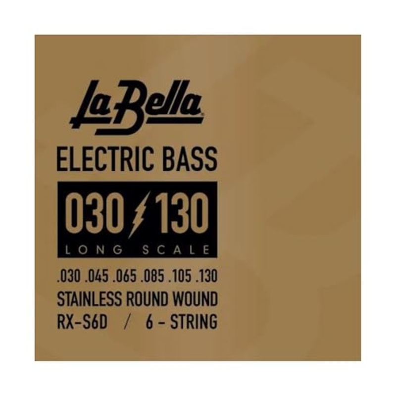 la-bella-rx-s6d-bass-rx-stainless-steel-bass-strings-6-string-30-130 La Bella RX-S6D Bass RX Stainless Steel Bass Strings, 6-String 30-130