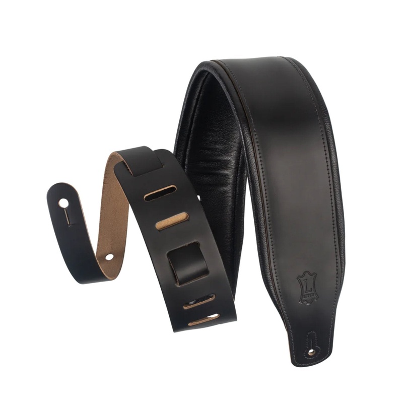 levy-s-m26pd-blk-3-padded-strap-black Levy's M26PD-BLK 3" Padded Strap Black