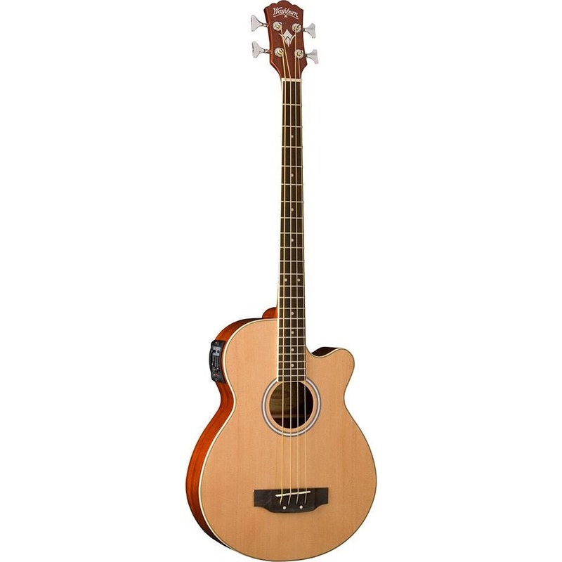 washburn-ab5k-4-string-acoustic-bass-natural Washburn AB5K 4-String Acoustic Bass Natural