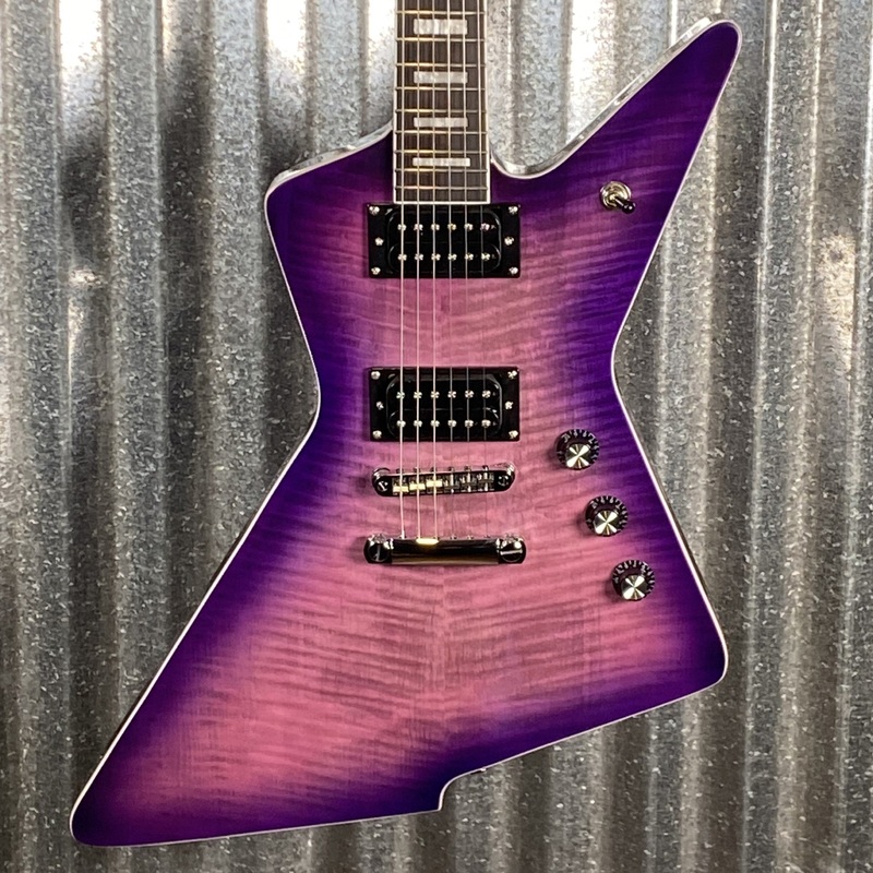 westcreek-guitars-revenge-explorer-style-transparent-purple-0079-used Westcreek Guitars Revenge Explorer Style Transparent Purple #0079 Used