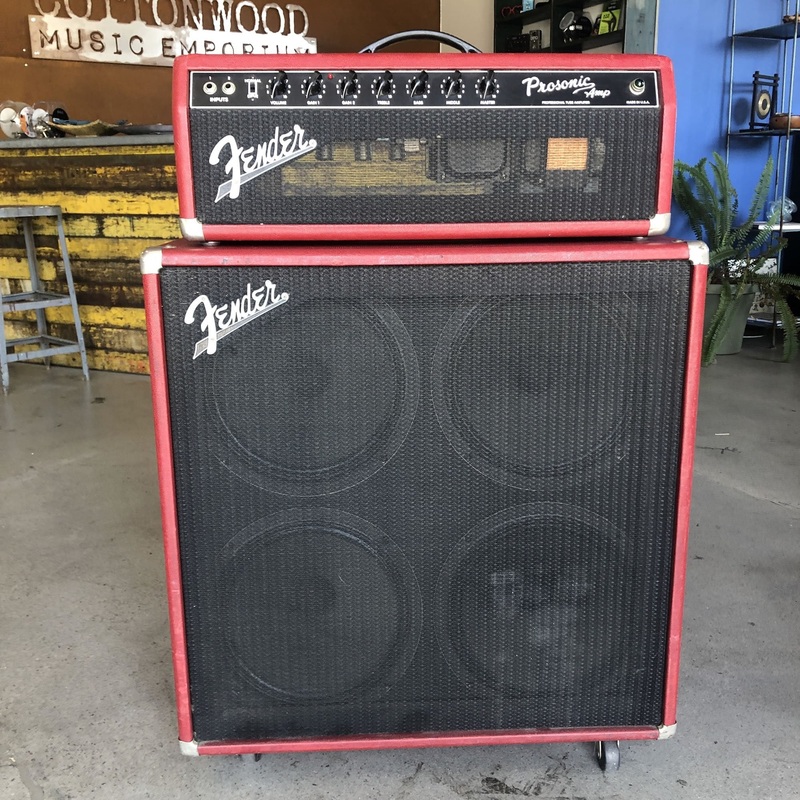 1997-fender-prosonic-amplifier-head-red-lizard-skin 1997 Fender Prosonic Amplifier Head, Red Lizard Skin