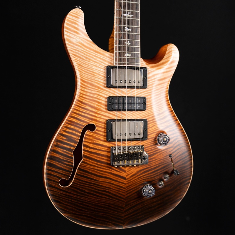 2022-prs-private-stock-special-semi-hollow-satin-reverse-amaretto-dragons-breath 2022 PRS Private Stock Special Semi-Hollow Satin Reverse Amaretto Dragons Breath