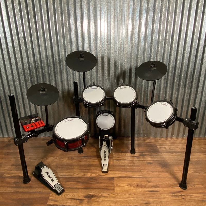 alesis-nitro-pro-8-piece-bluetooth-mesh-head-electronic-drum-kit-used Alesis Nitro Pro 8 Piece Bluetooth Mesh Head Electronic Drum Kit Used