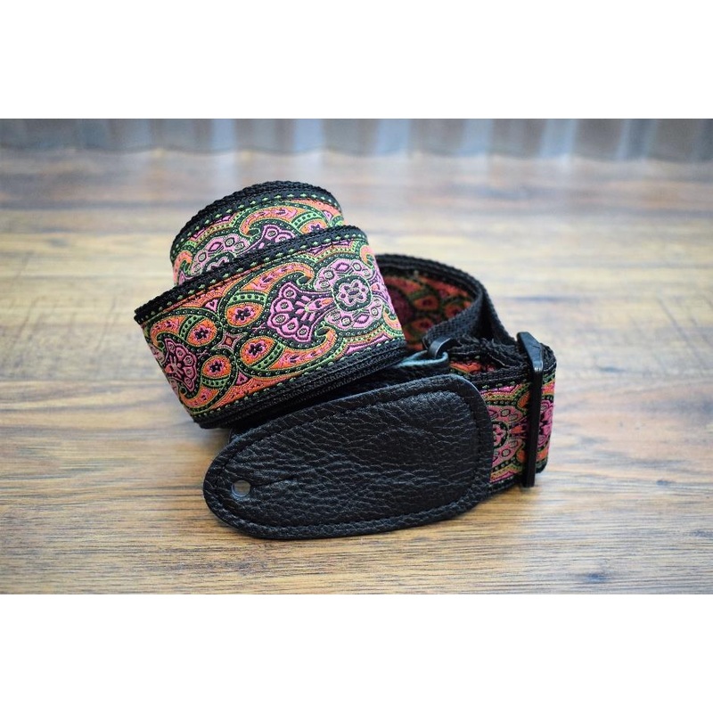henry-heller-hjq2-38-deluxe-multi-color-jacquard-2-guitar-strap Henry Heller HJQ2-38 Deluxe Multi-Color Jacquard 2" Guitar Strap