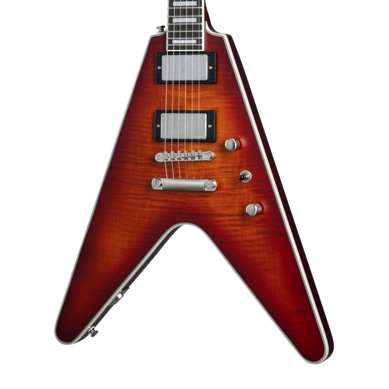 epiphone-flying-v-prophecy-aged-bengal-tiger-burst Epiphone Flying V Prophecy, Aged Bengal Tiger Burst