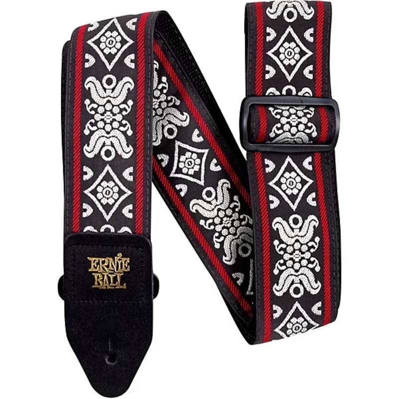 ernie-ball-4669-blackjack-red-classic-jacquard-guitar-strap-bass-strap Ernie Ball 4669 Blackjack Red Classic Jacquard Guitar Strap Bass Strap