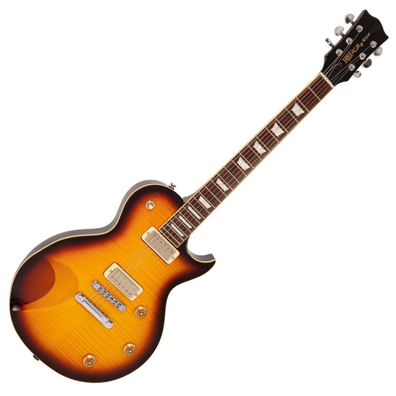 fret-king-eclat-custom-flamed-tobacco-sunburst Fret-King Eclat Custom ~ Flamed Tobacco Sunburst
