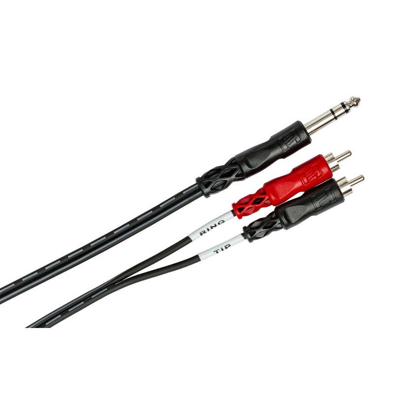 hosa-trs-202-6-insert-cable-1-4-in-trs-to-dual-rca HOSA TRS-202 6' Insert Cable, 1/4 In TRS To Dual RCA