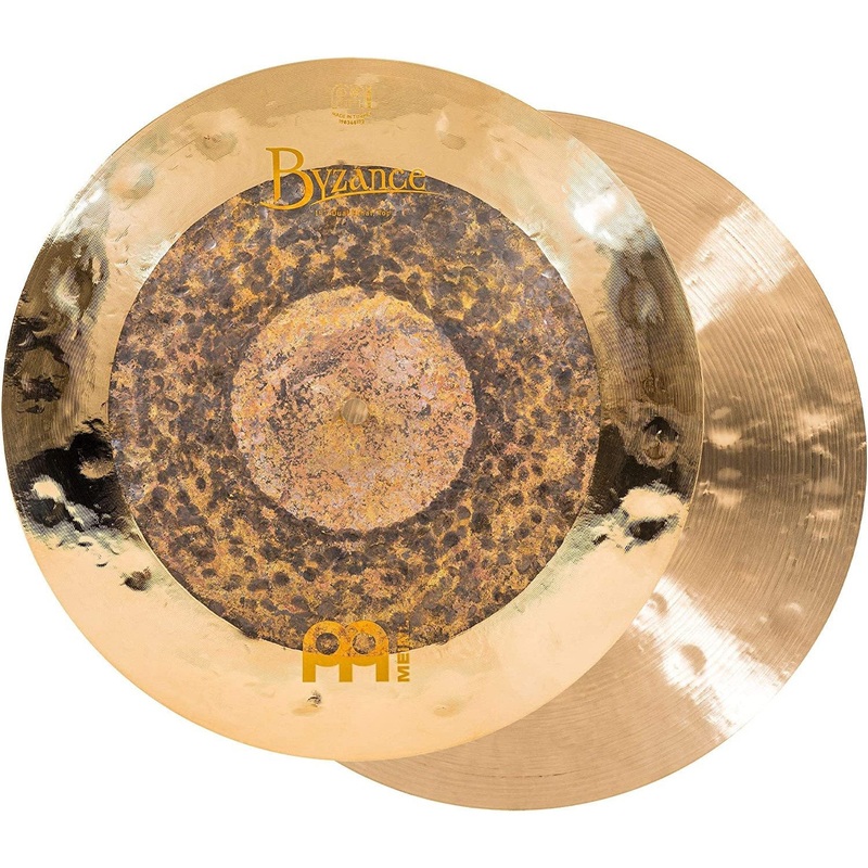 meinl-cymbals-byzance-15-dual-hihats-pair-made-in-turkey-hand-hammered-b20-bronze-2-year-warranty-b15duh-inch-b15duh Meinl Cymbals Byzance 15" Dual Hihats, Pair Made in Turkey Hand Hammered B20 Bronze, 2-Year Warranty, B15DUH, inch B15DUH