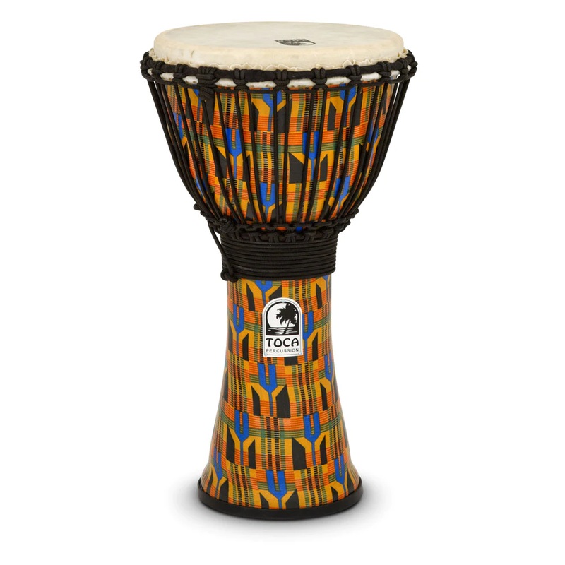 toca-freestyle-rope-tuned-10-djembe-kente-cloth Toca Freestyle Rope Tuned 10" Djembe, Kente Cloth