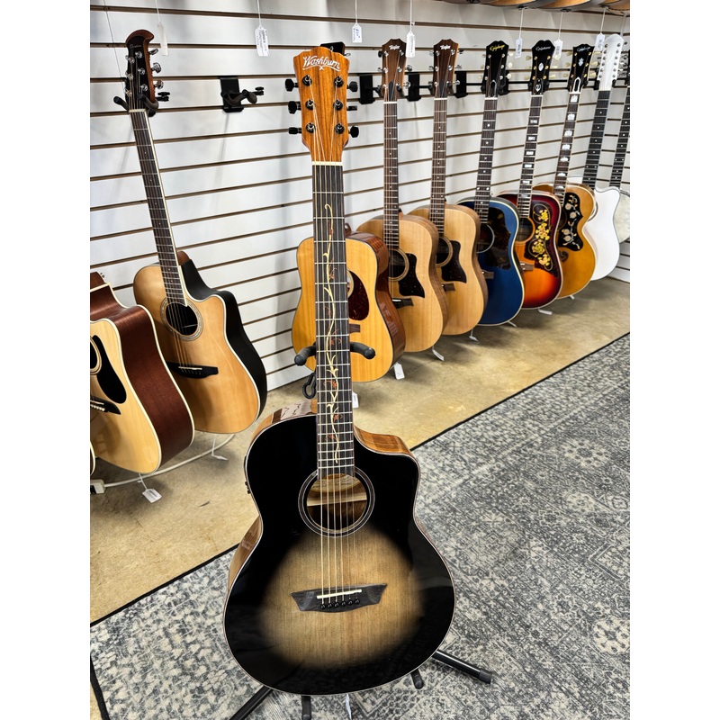 washburn-bts9vcech-acoustic-electric-guitar-charcoal-burst Washburn BTS9VCECH Acoustic Electric Guitar - Charcoal Burst