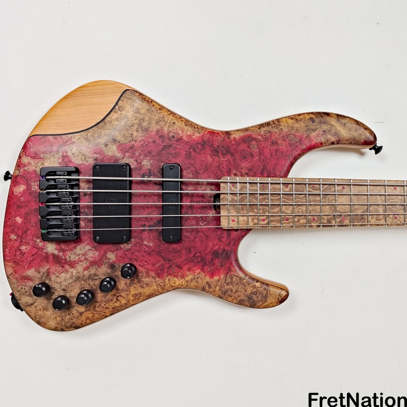 ac-guitars-retrob-5-34-5-string-bass-34-scale-art-maple-burl-9-98lbs AC Guitars RetroB 5/34 5-String Bass 34" Scale ART Maple Burl 9.98lbs