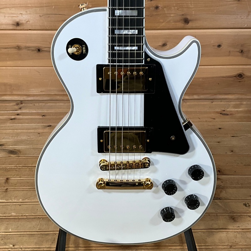 epiphone-les-paul-custom-electric-guitar-alpine-white Epiphone Les Paul Custom Electric Guitar - Alpine White