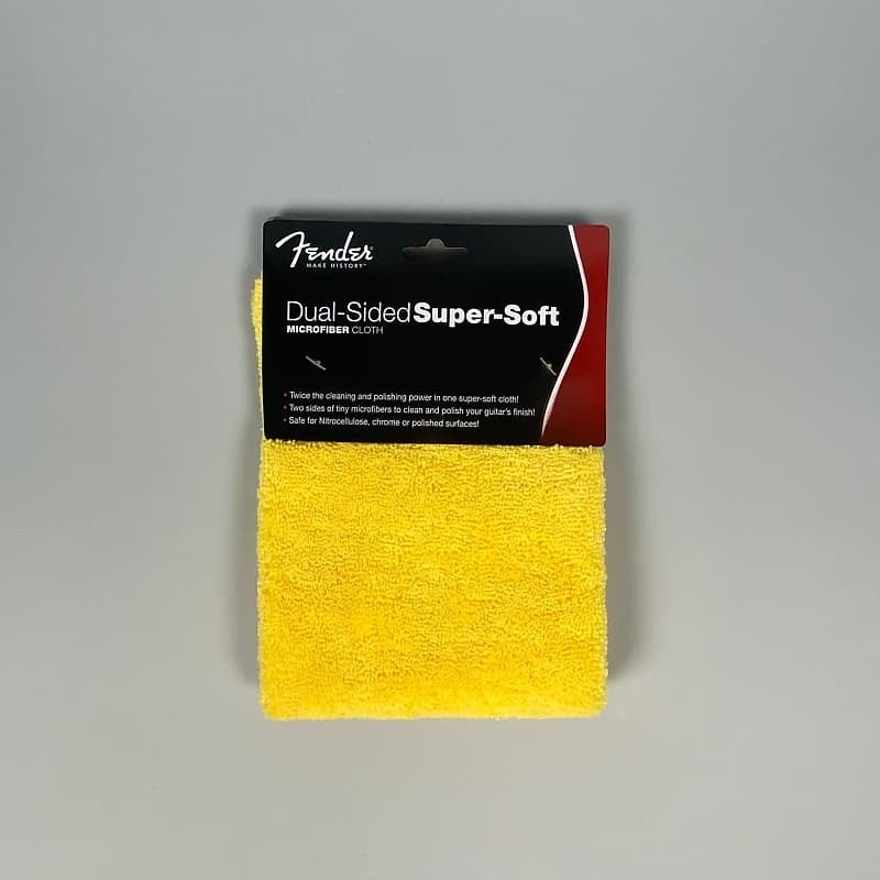 fender-super-soft-dual-sided-microfiber-cloth-yellow Fender Super-Soft, Dual-Sided Microfiber Cloth, Yellow
