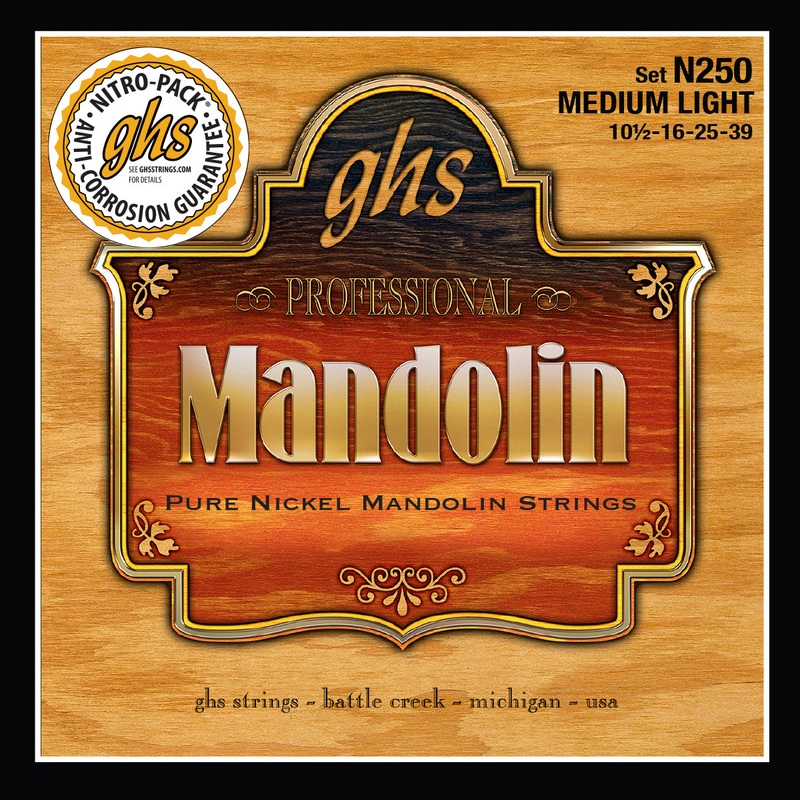 ghs-mandolin-pure-nickel-04-string-set-10-5-39-medium-light-n250 GHS Mandolin Pure Nickel 04-String Set - 10.5-39 Medium Light N250