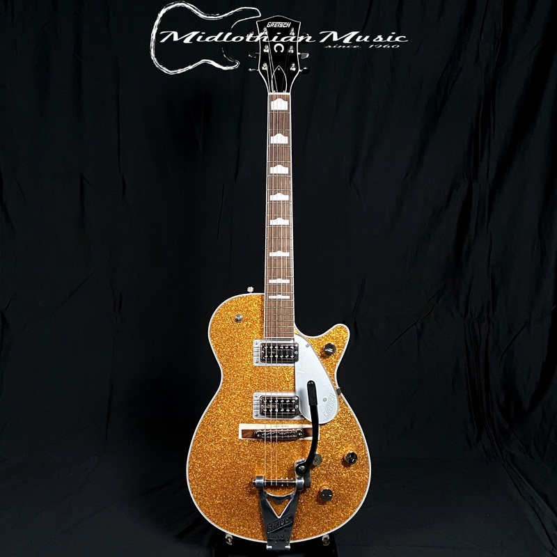 gretsch-g6129t-89-vintage-select-89-sparkle-jet-gold-sparkle-finish-w-case Gretsch G6129T-89 Vintage Select '89 - Sparkle Jet - Gold Sparkle Finish w/Case