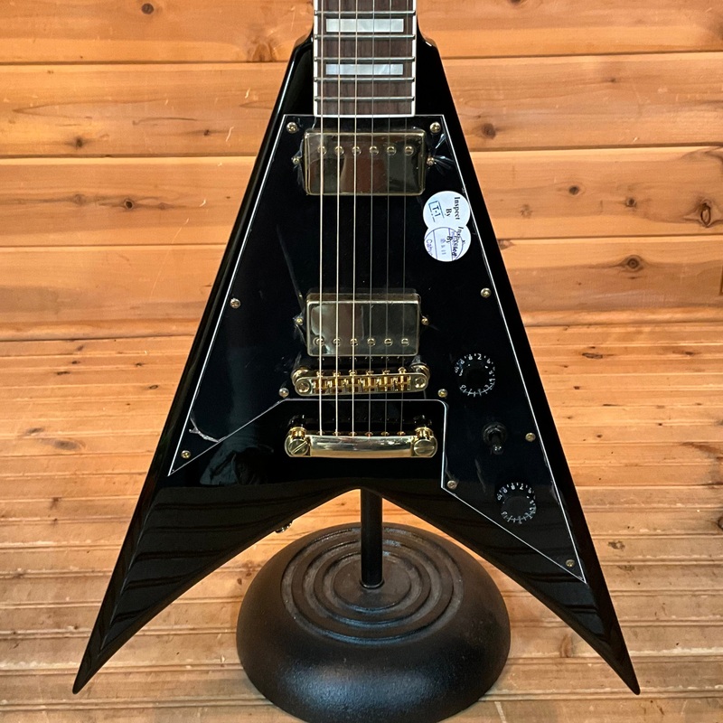 jackson-x-series-signature-scott-ian-king-v-kvxt-electric-guitar-gloss-black Jackson X-Series Signature Scott Ian King V KVXT Electric Guitar - Gloss Black